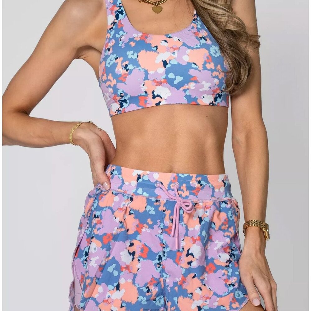 Senita Athletics Multicolor Sports Bra and skort